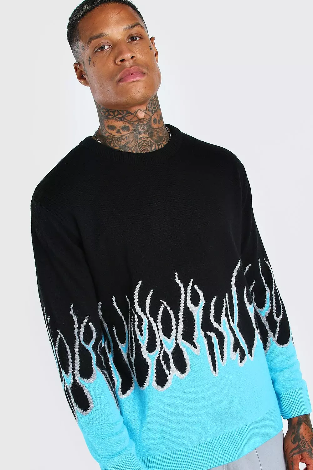 Weekday flame jacquard sweater hotsell