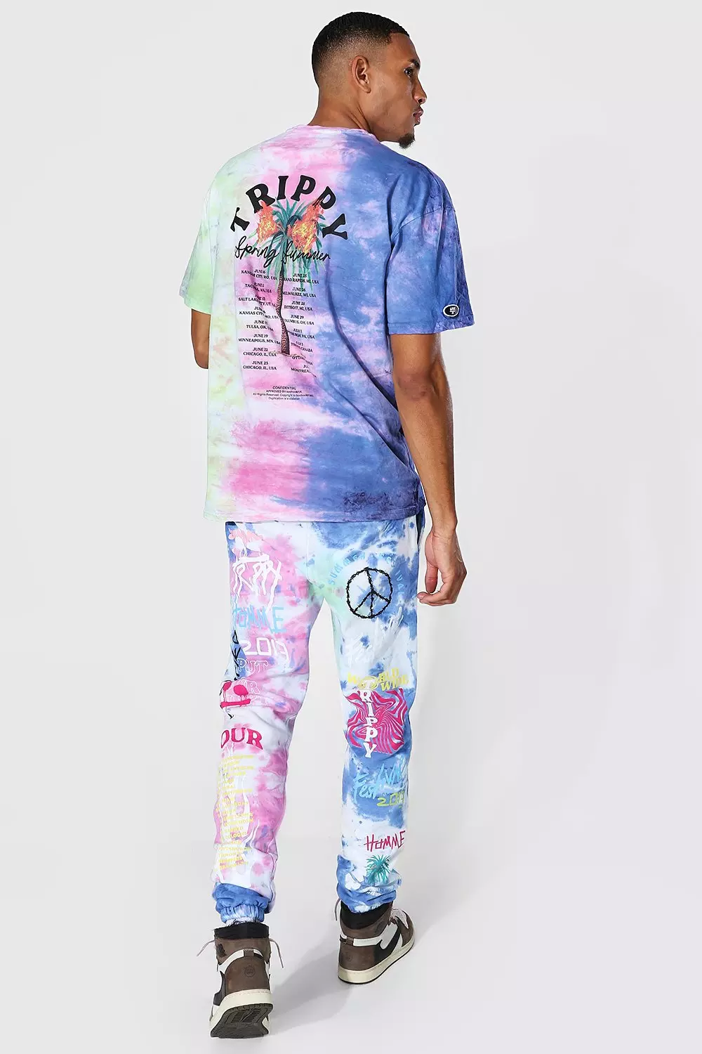 Tall tie dye joggers outlet