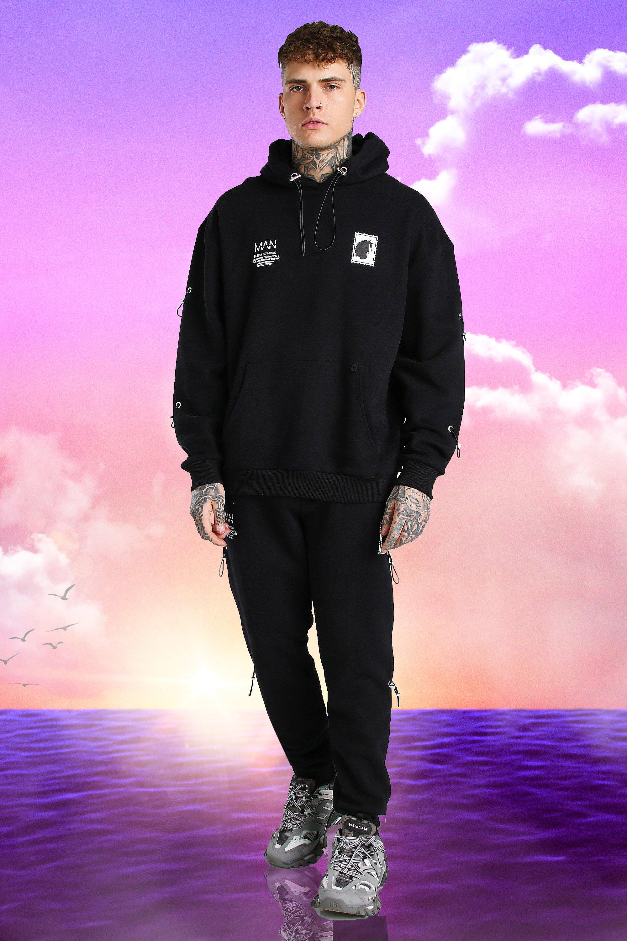 boohooman beige tracksuit