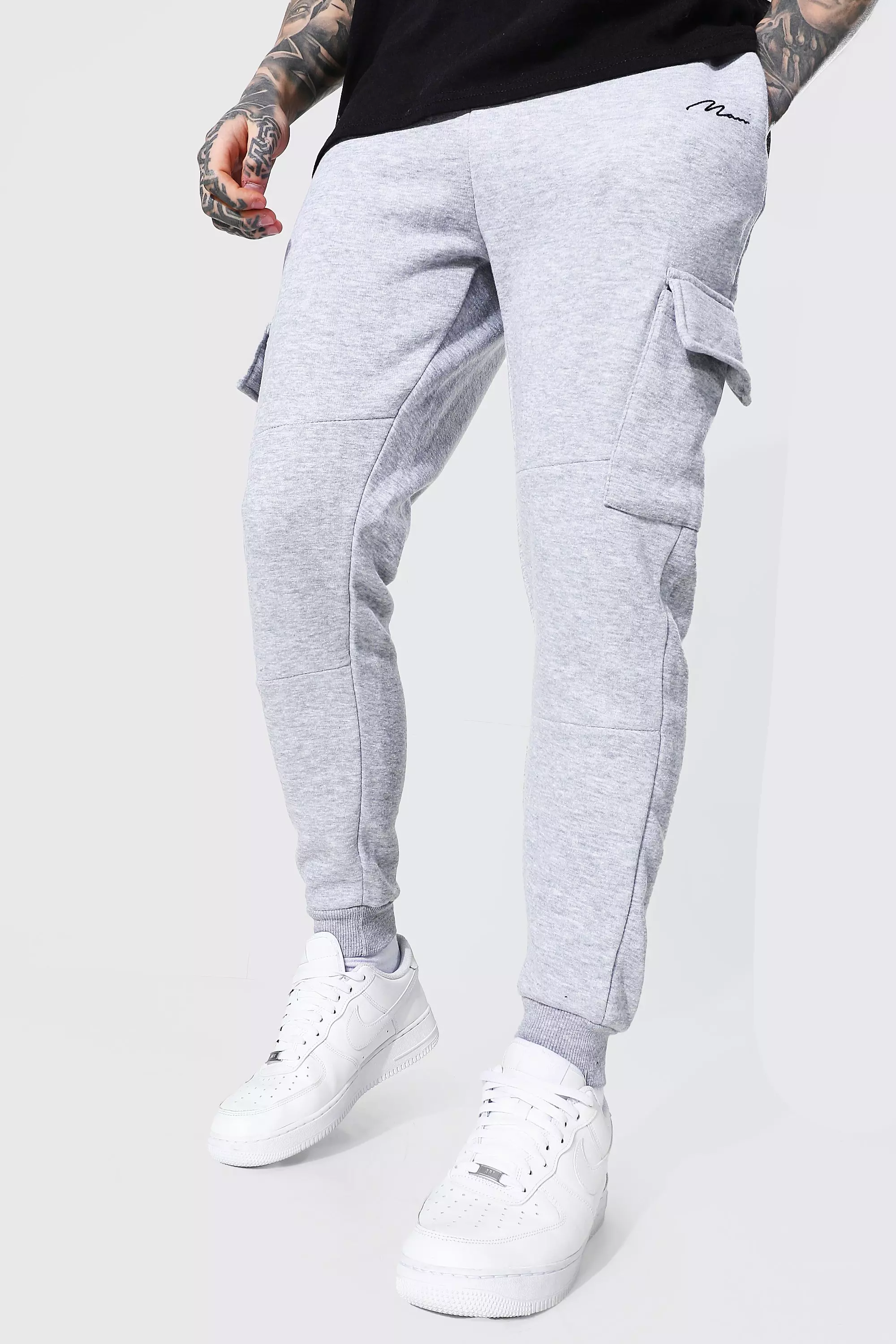 Boohooman signature joggers hotsell