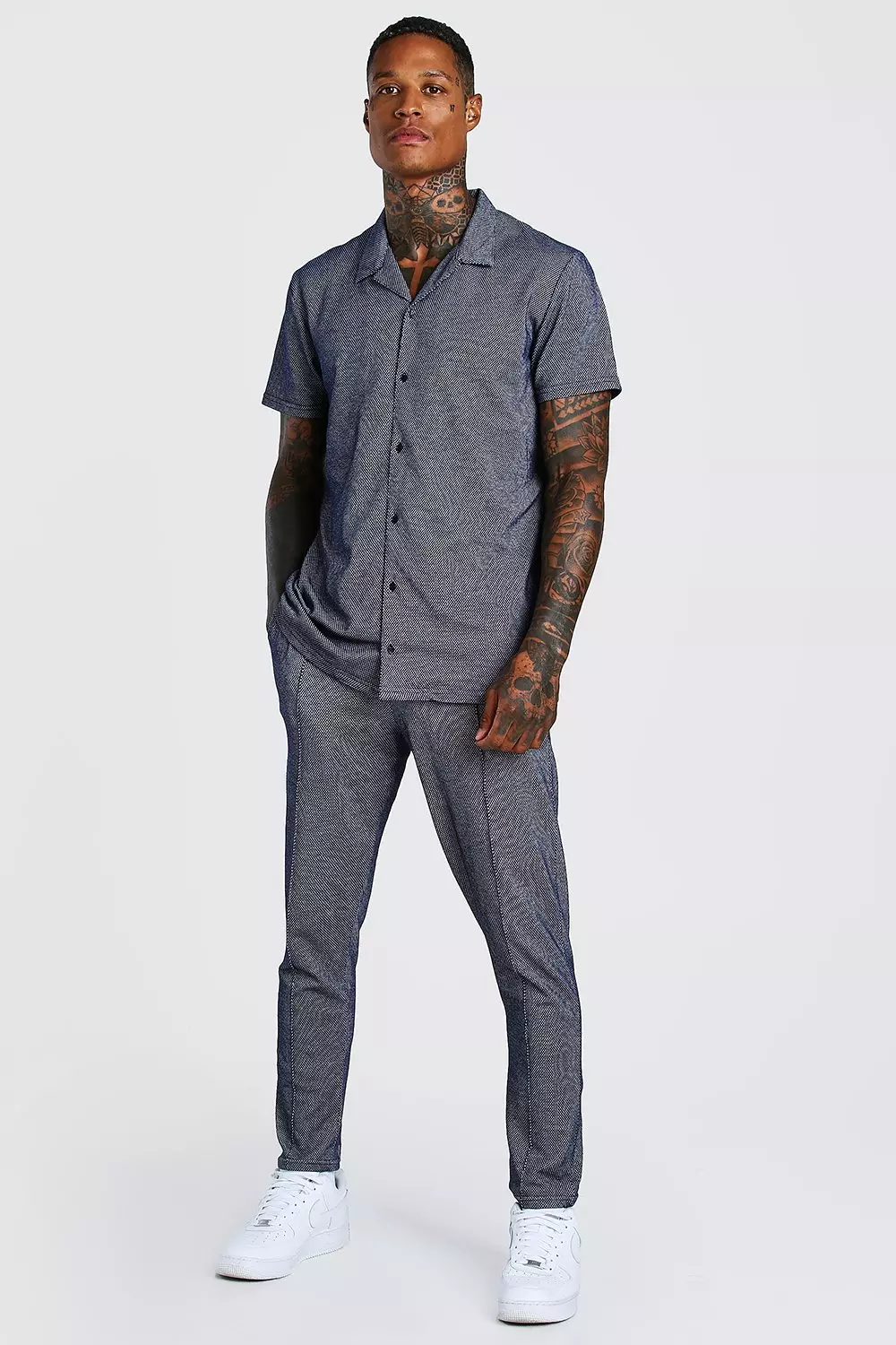 Short sleeve jogger set sale