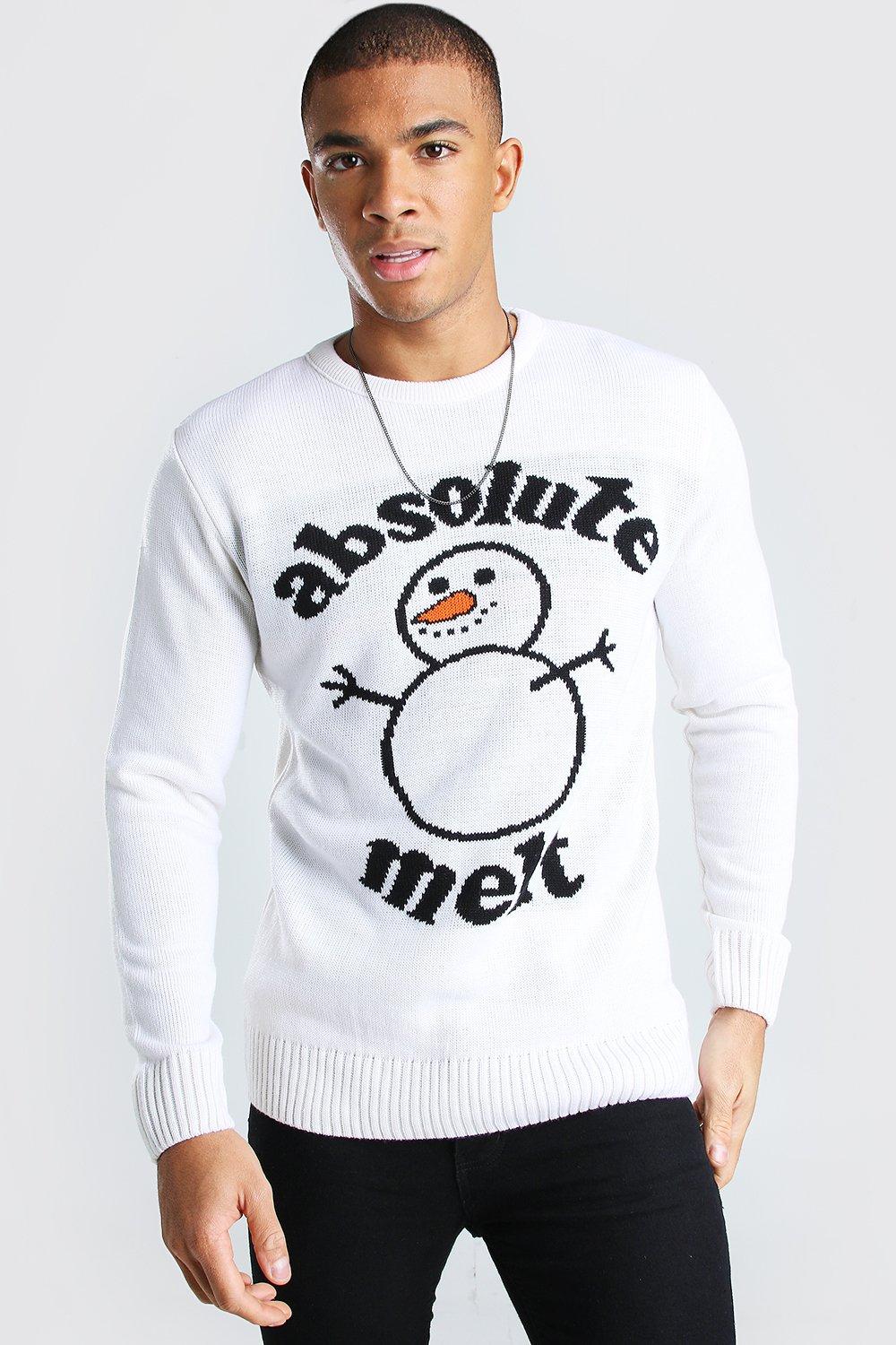 boohooman white jumper