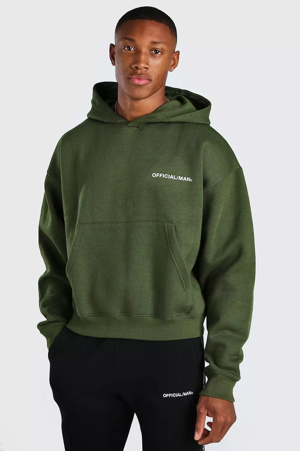 Oversized Official MAN Boxy Fit Hoodie boohooMAN USA