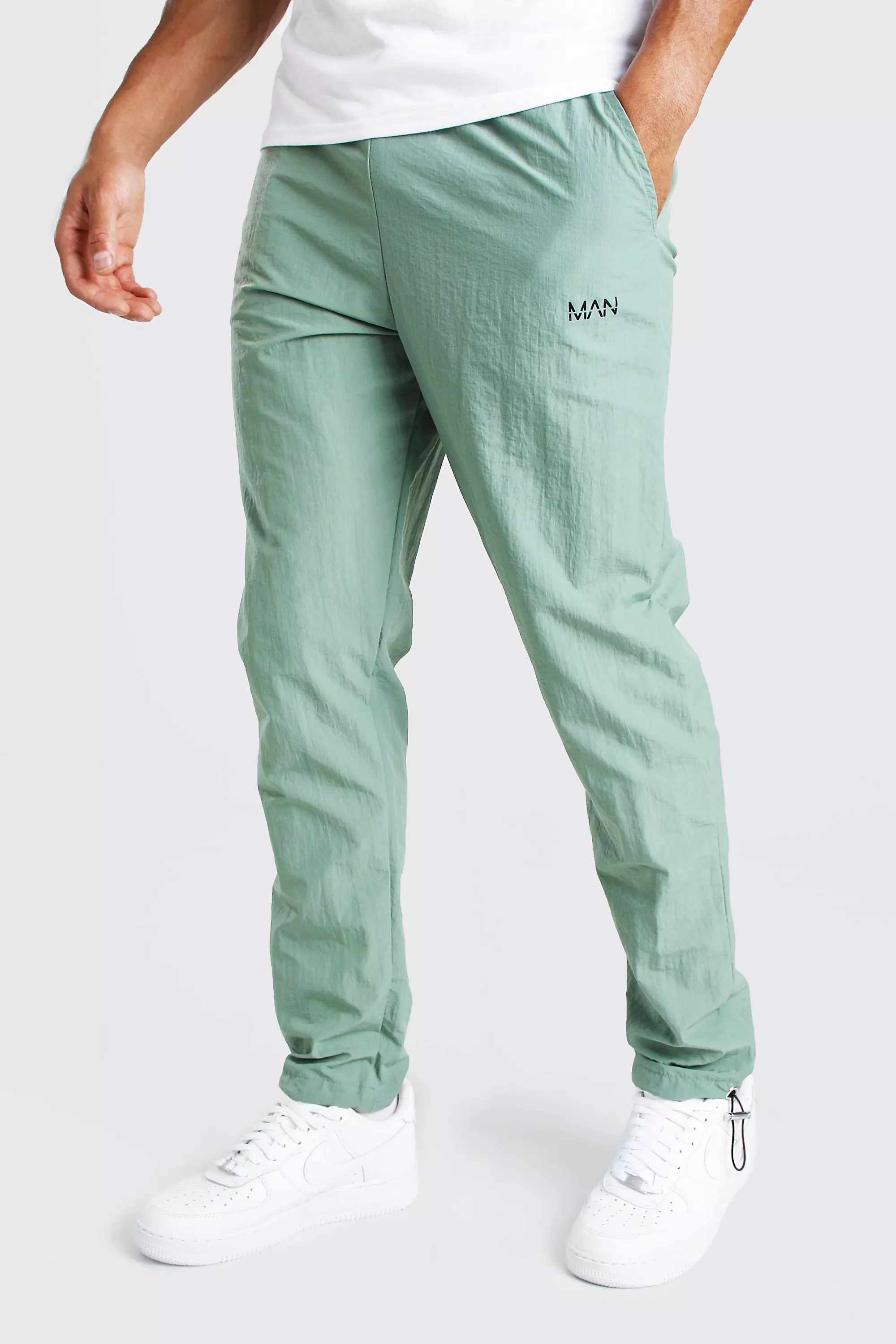 【BAON】[unisex] Cordira Banding Pin Tuck Jogger Pants Gender-Neutral-Cuffed-Sweat-