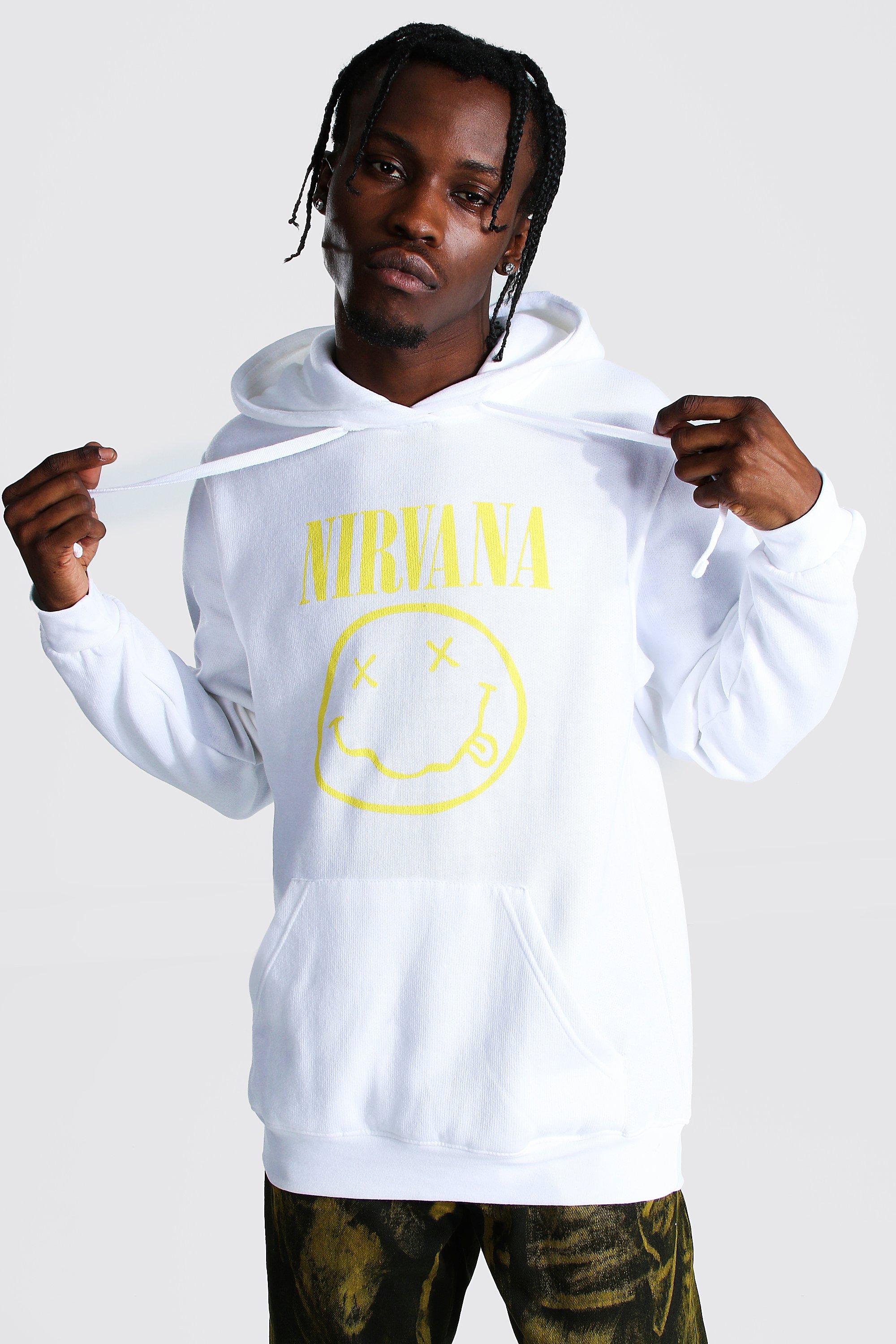 White nirvana outlet hoodie