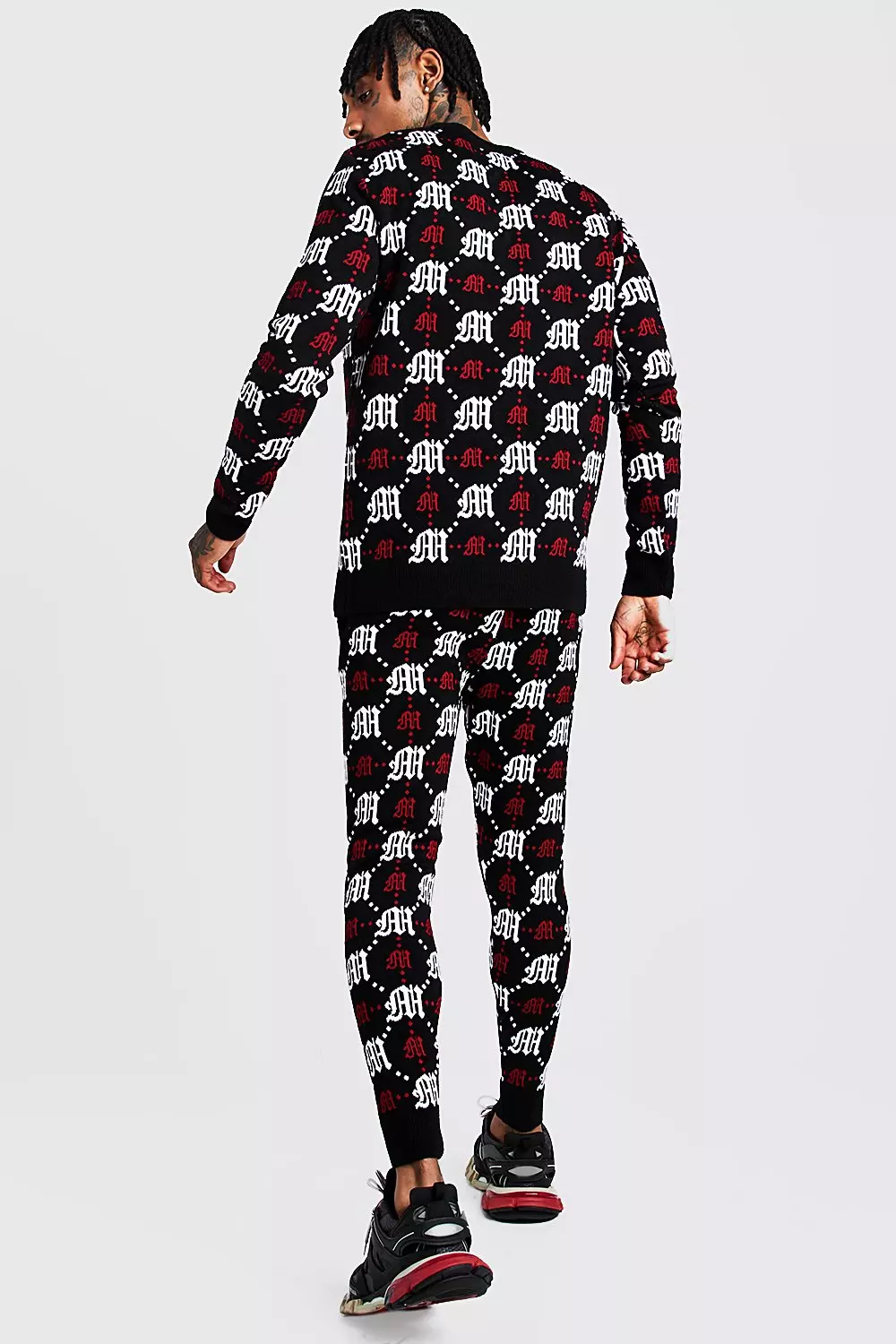 Gothic M All Over Print Knitted Jumper & Jogger Set alternative image