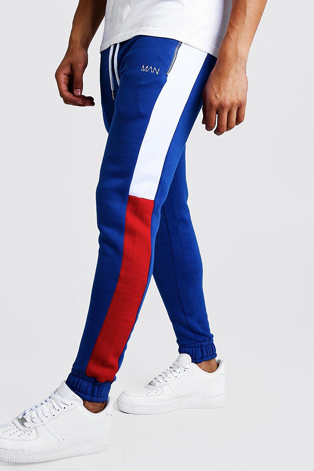 colour block joggers