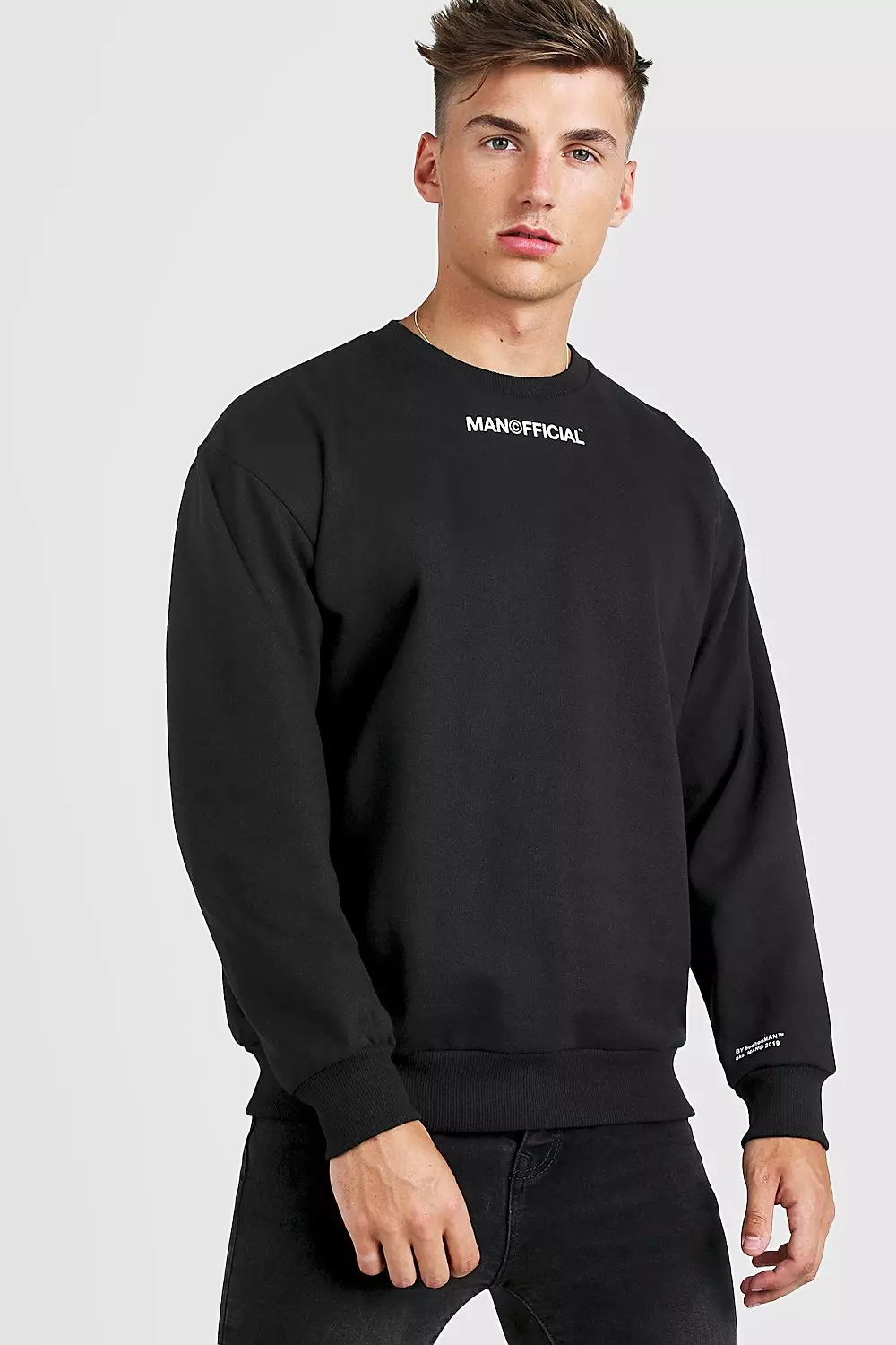 MAN Official Oversized Sweatshirt | boohooMAN USA