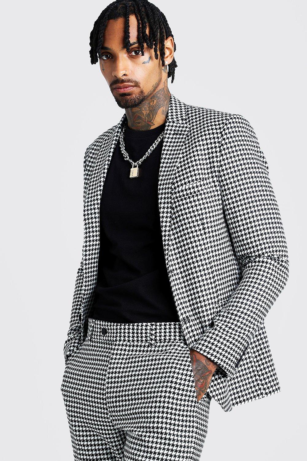 Mens dogtooth sale check jacket