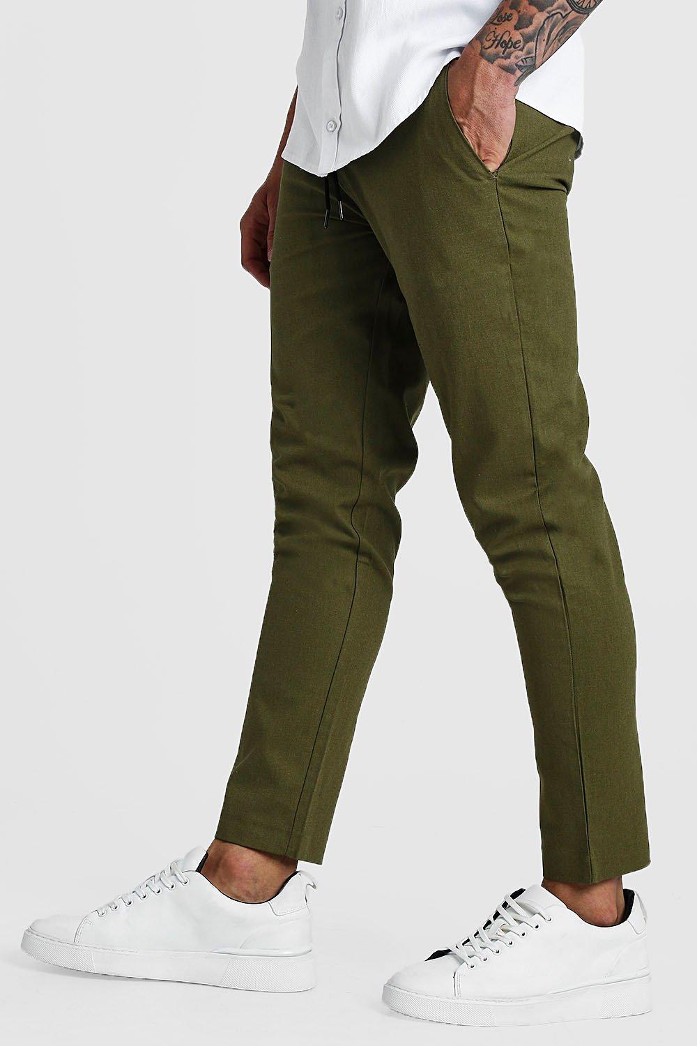 cropped jogger trousers