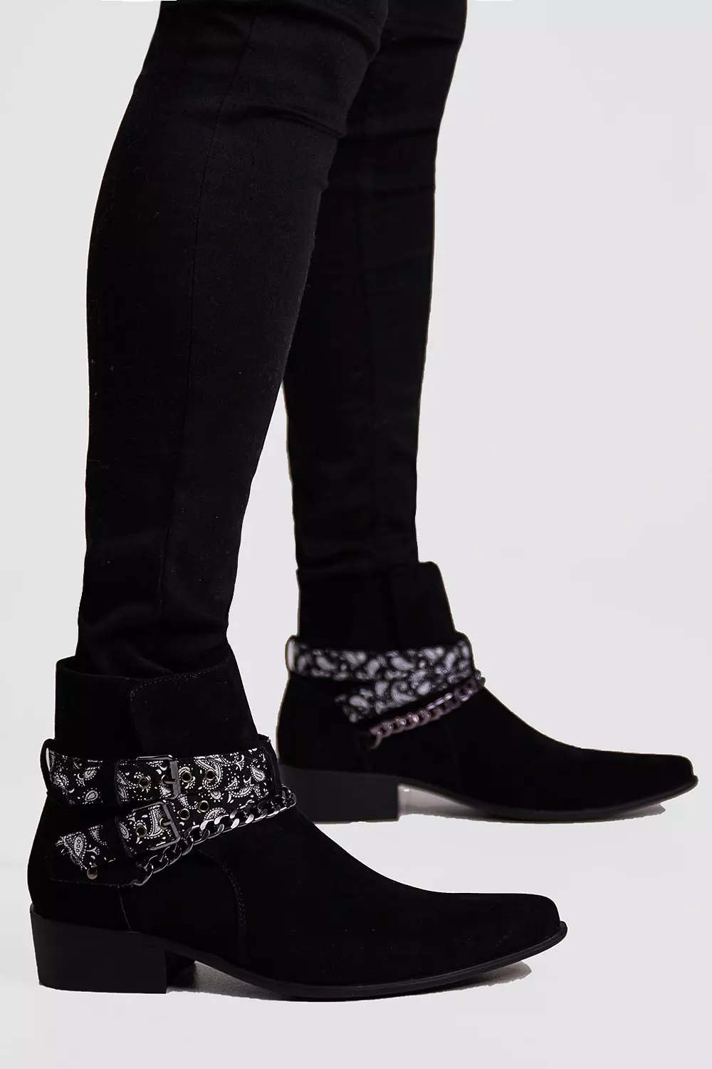 Bandana Chelsea Boot boohooMAN USA