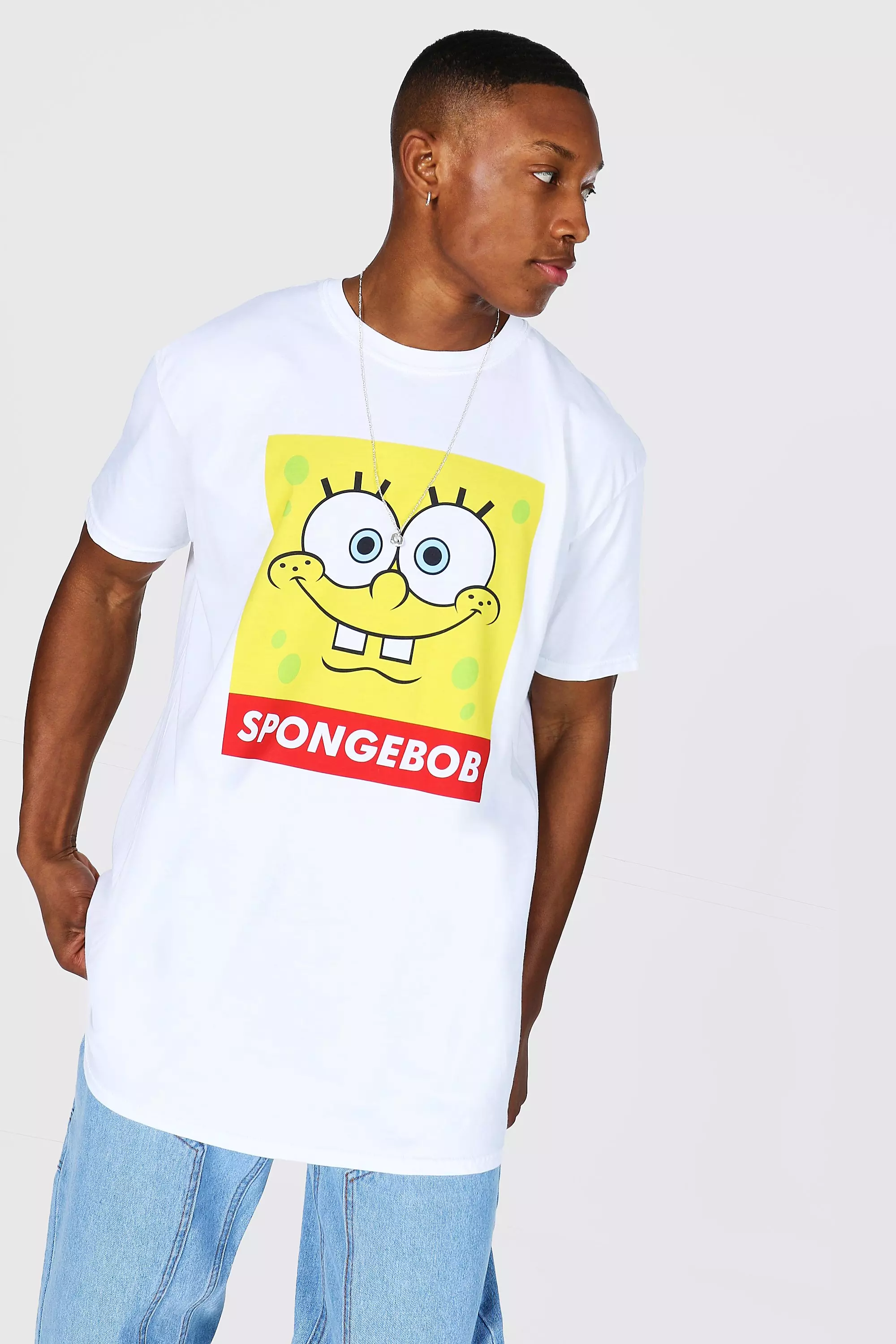 Oversized Spongebob License T shirt boohooMAN UK