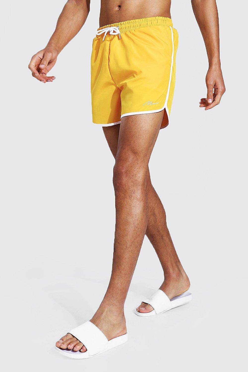 boohooMAN Man Signature Runner Swim Trunks