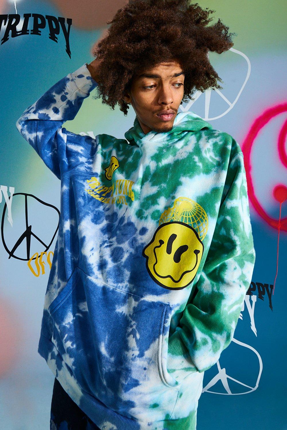 Boohooman tie best sale dye hoodie