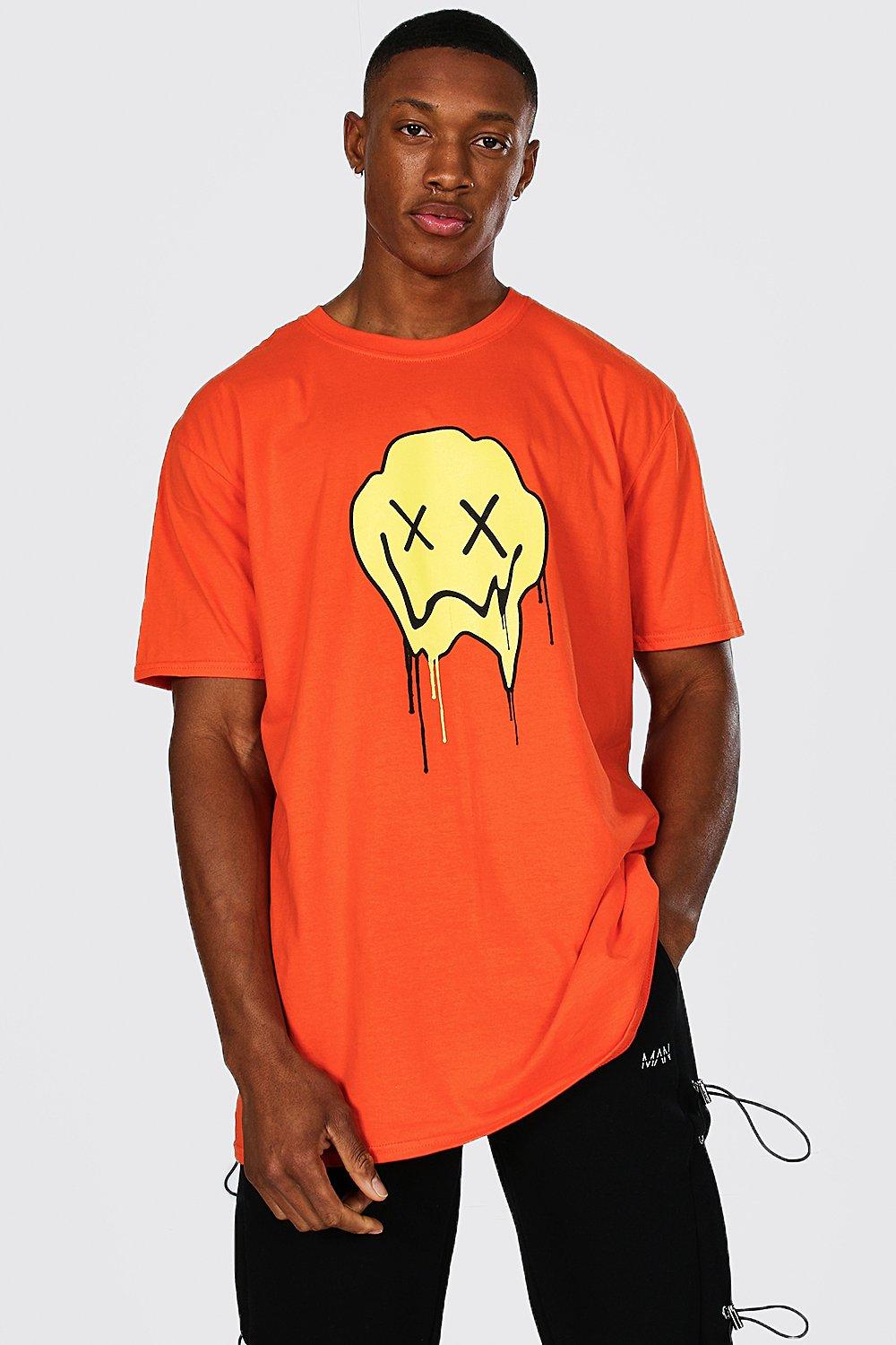 Oversized Drip Face Graphic T-Shirt | boohooMAN