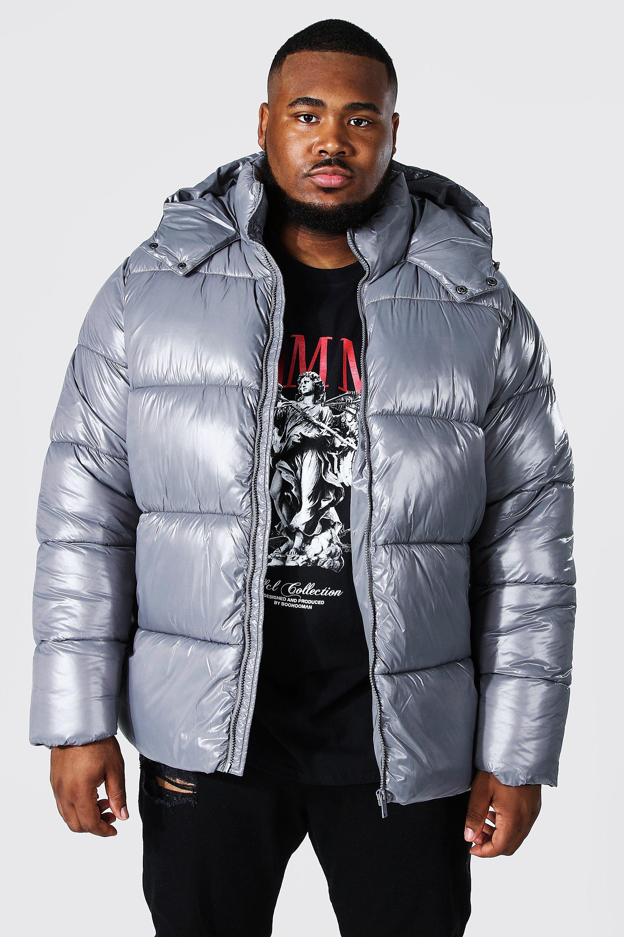 Charcoal puffer hot sale jacket