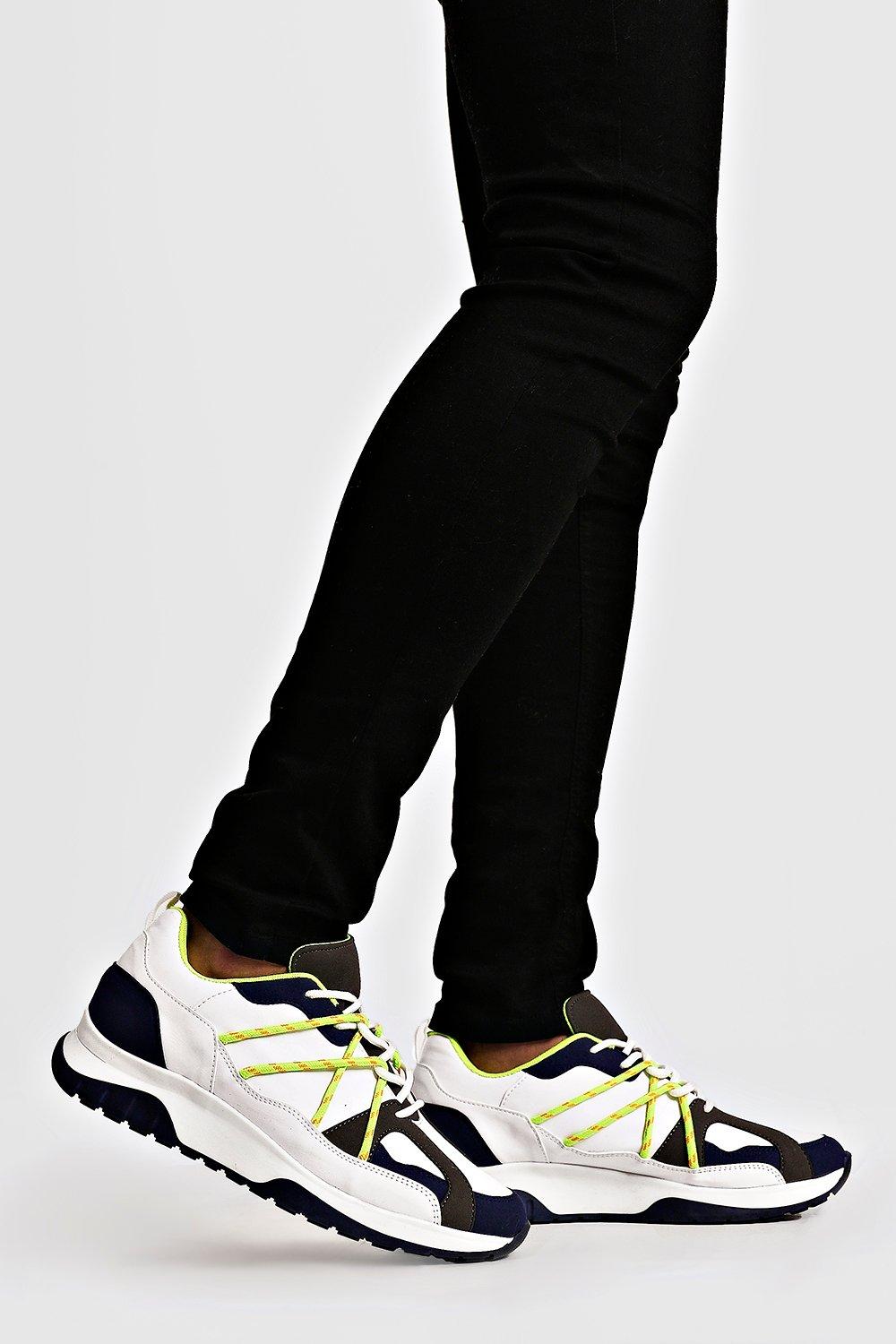 yellow chunky trainers