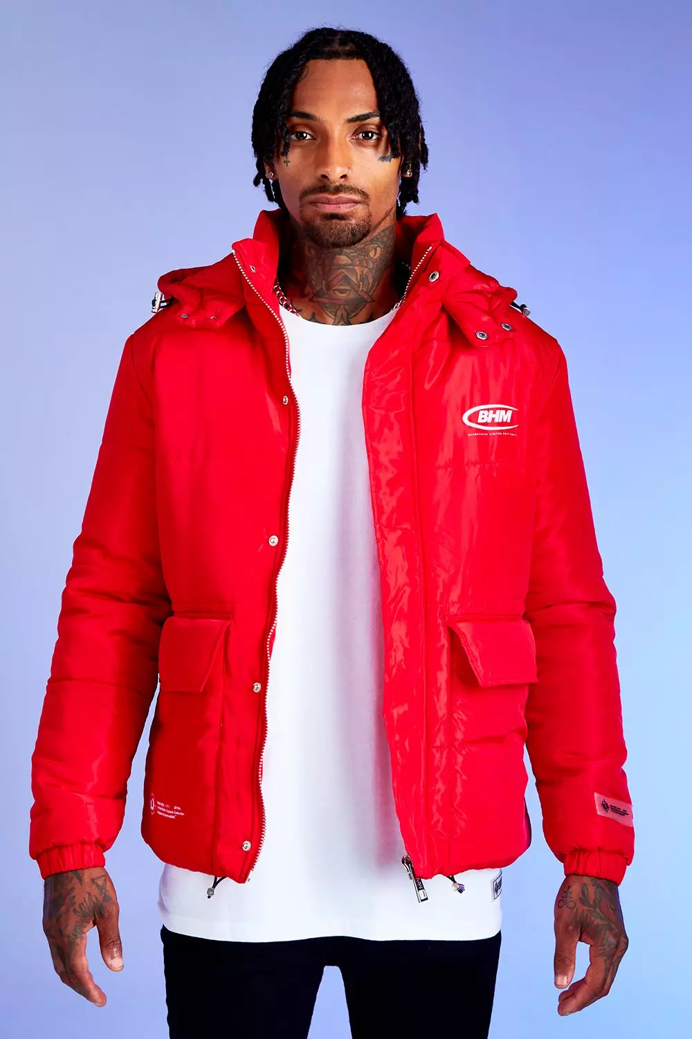 Deno Driz Puffer Jacket With BHM Print alternative image