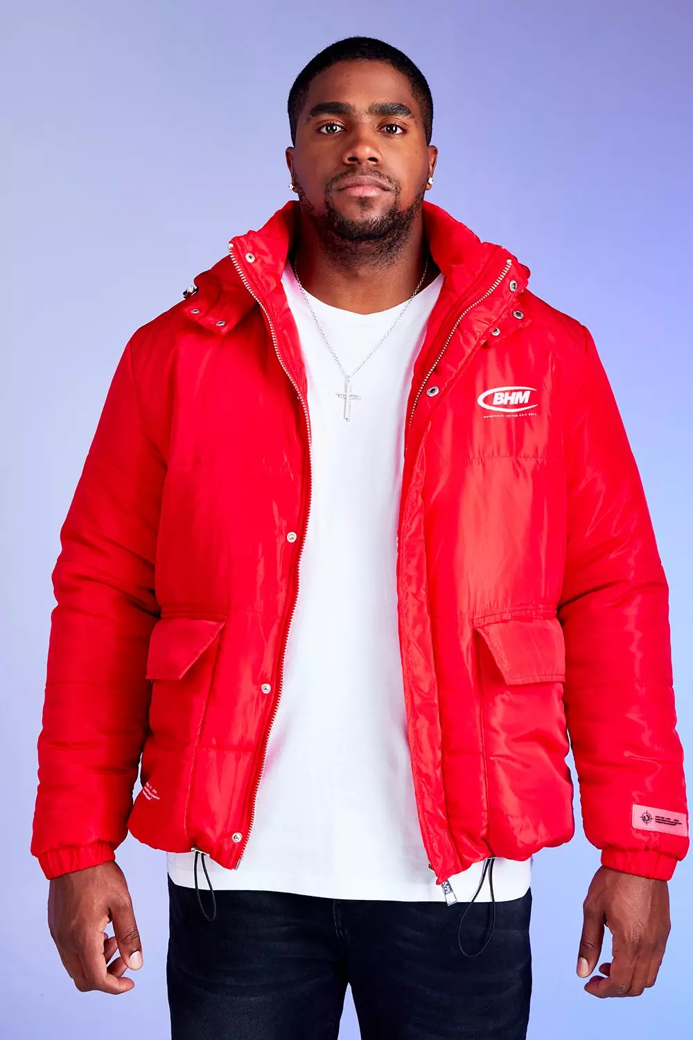 Deno Driz Puffer Jacket With BHM Print alternative image