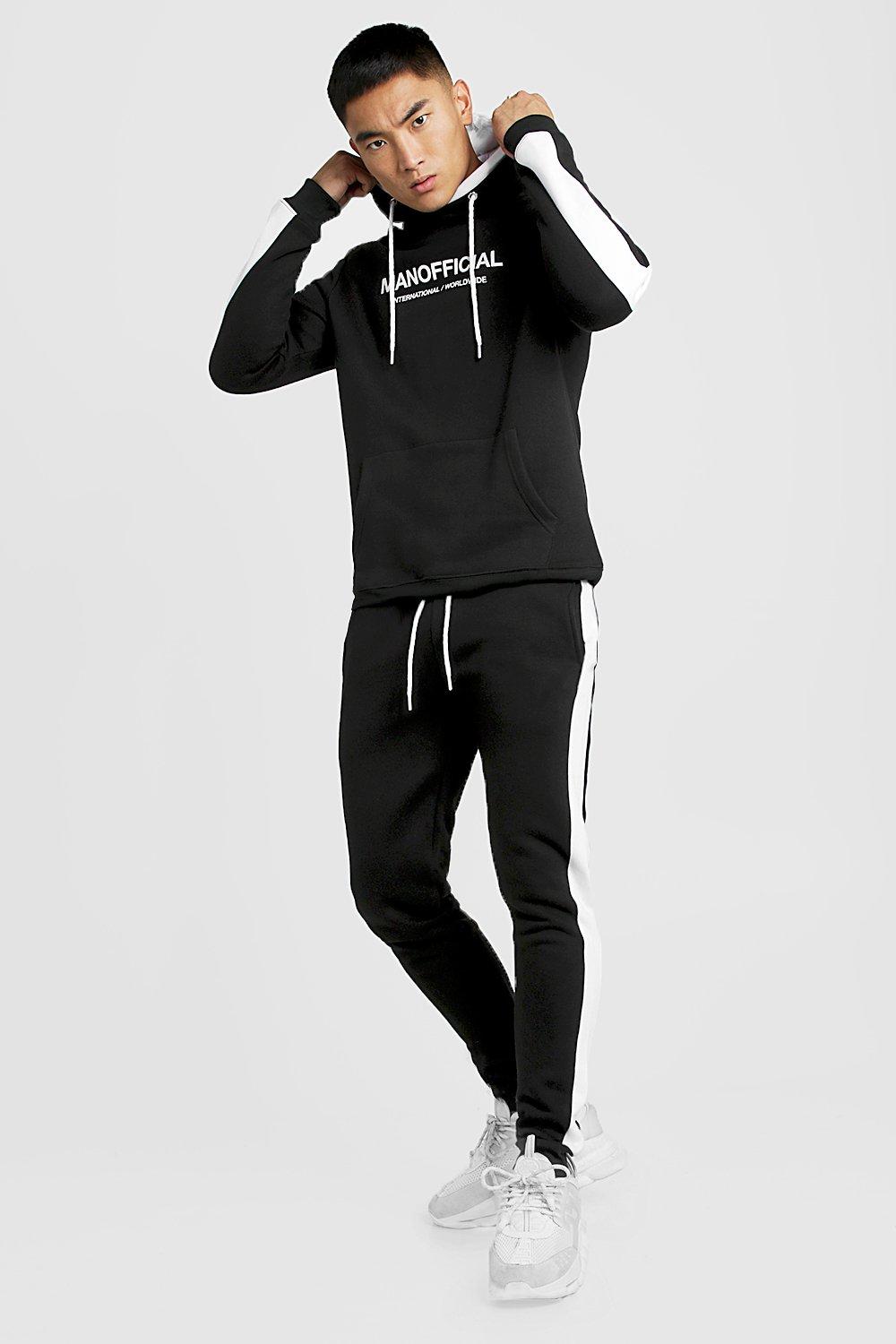 boohoo man tracksuit bottoms