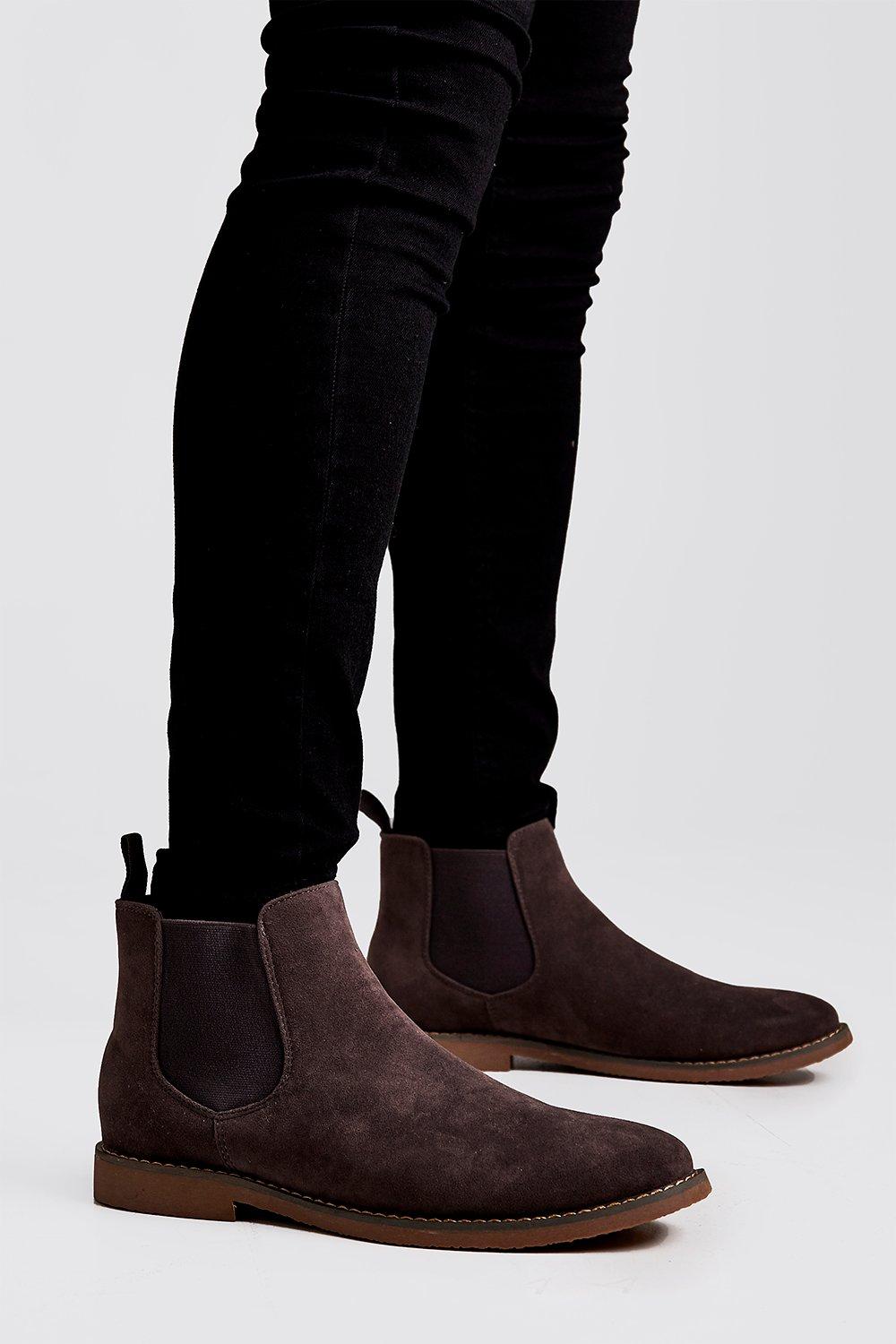 chelsea boots suede grey