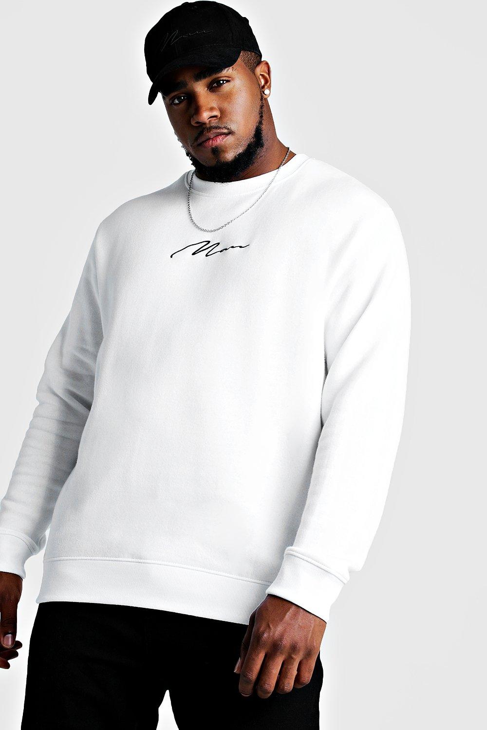 white boohooman hoodie