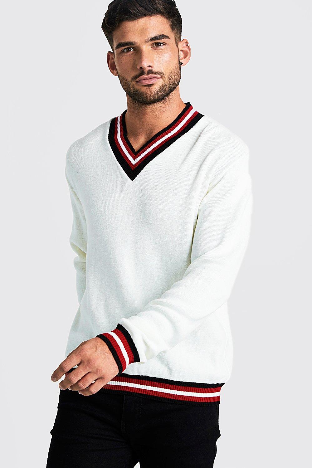 white rib jumper