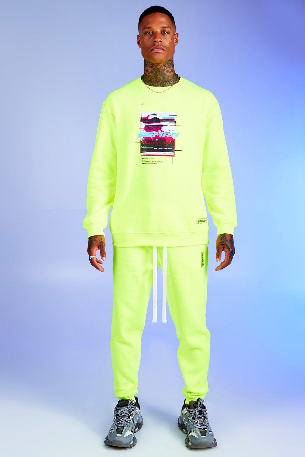 boohooman blue tracksuit