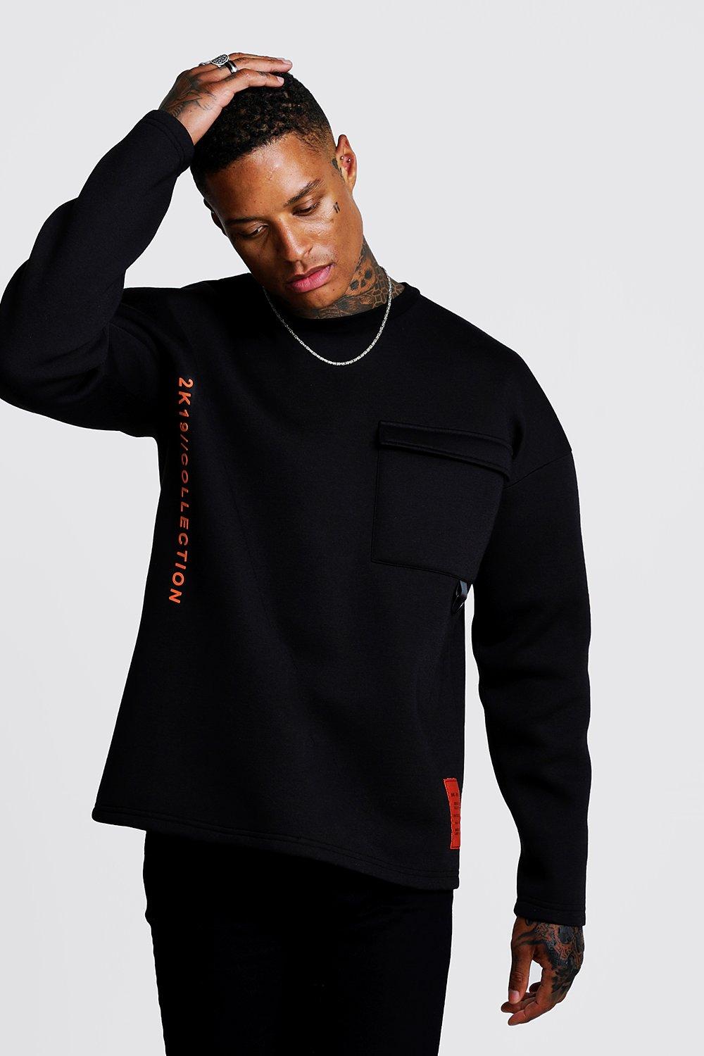 loose fit sweatshirt men's