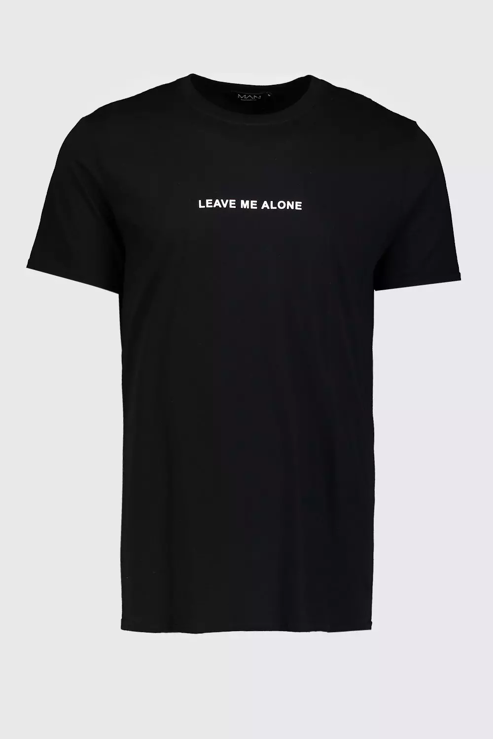 Black Leave Me Alone Print T-Shirt alternative image