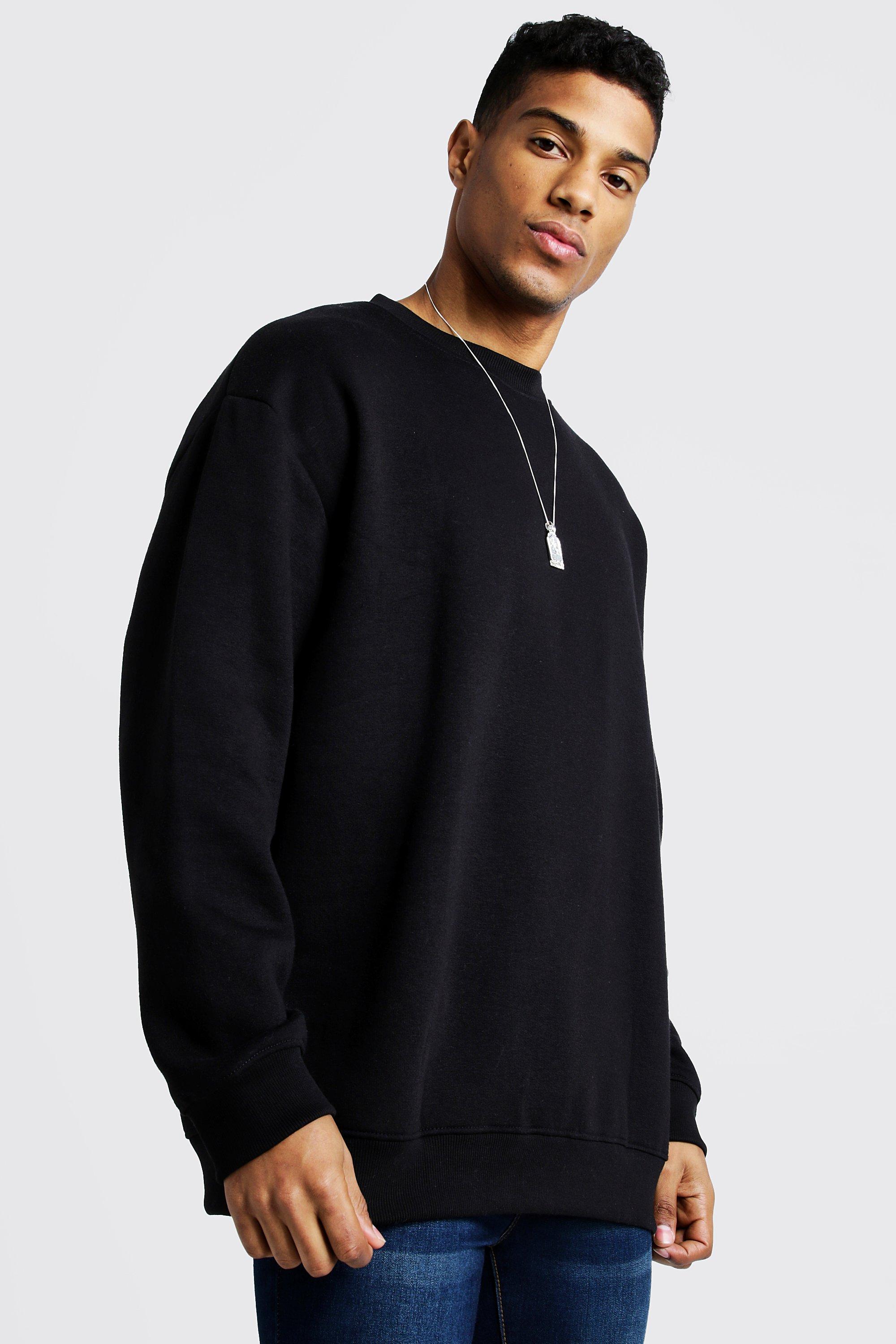 oversized crew neck sweatshirt mens