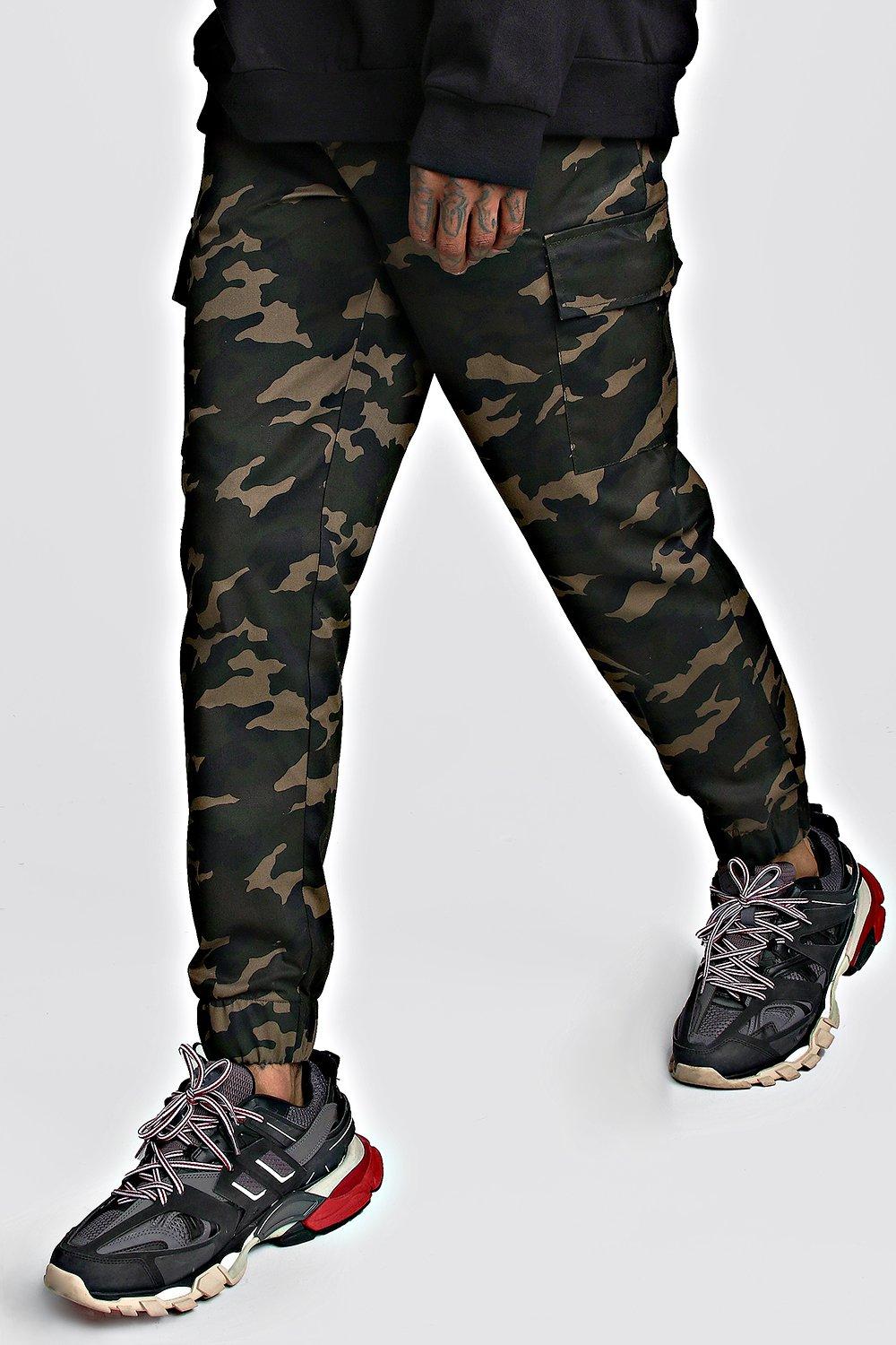 camo utility joggers