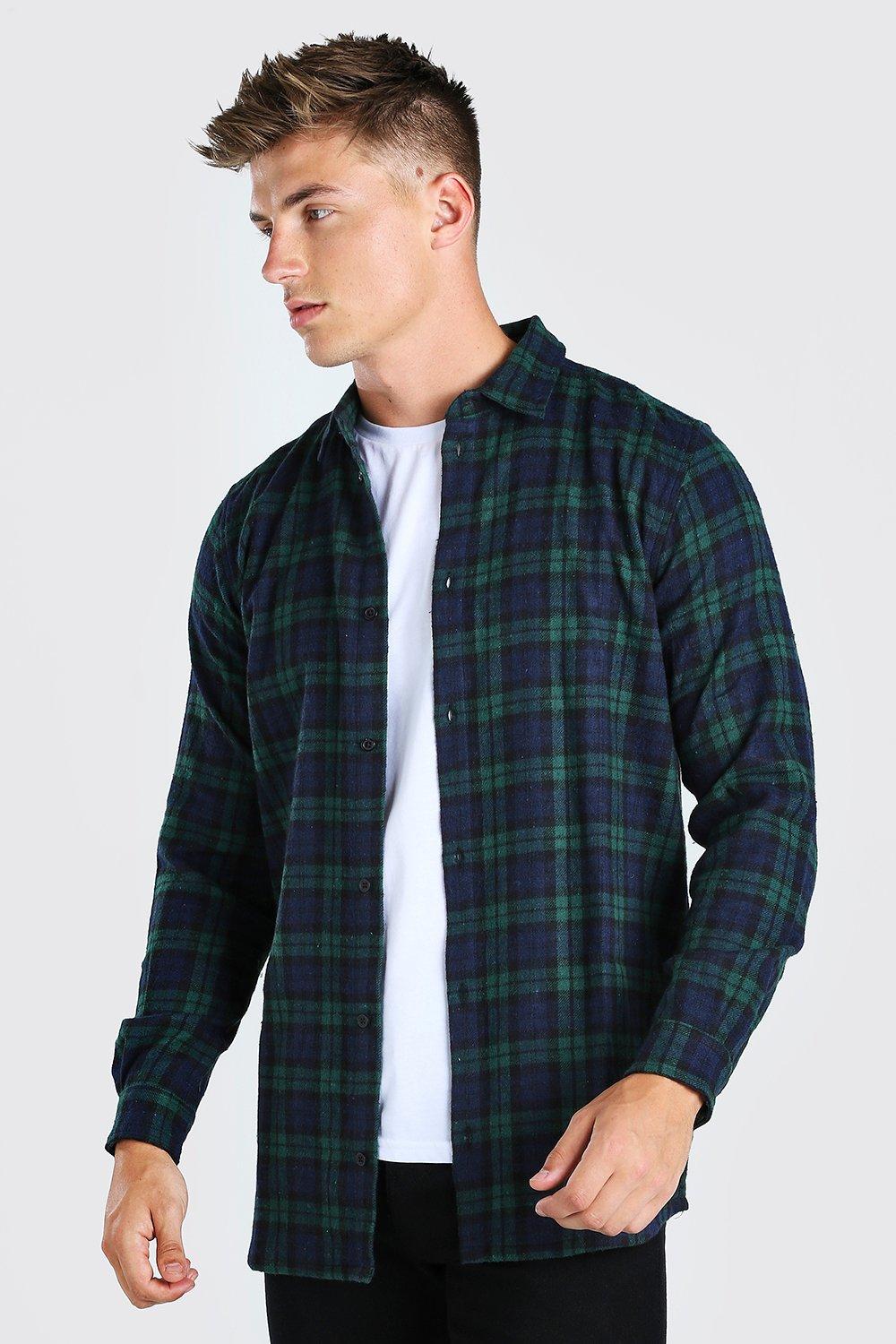 Men's Green Flannel Shirts