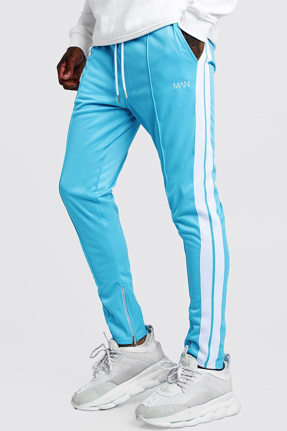 boohooman white joggers