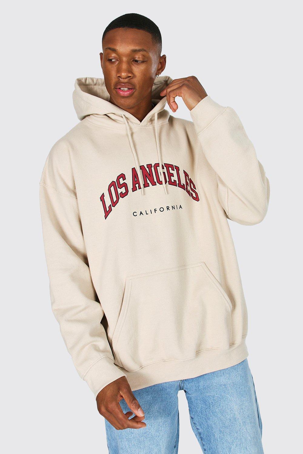 Los Angeles California Cotton Mans Hoodie Casual Soft Sweatshirts