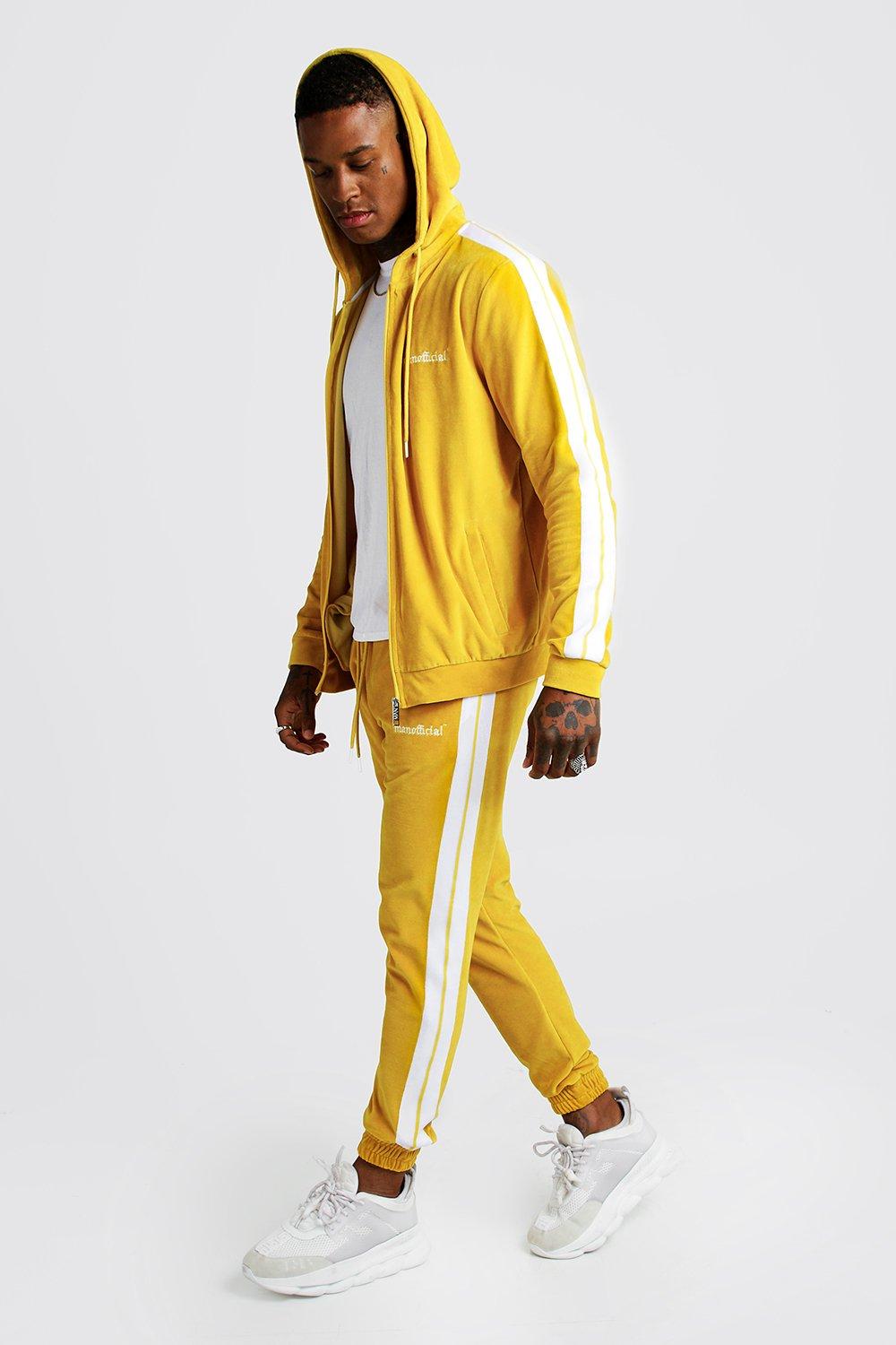 yellow tracksuit for men