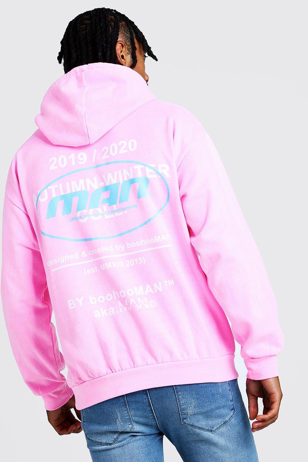 neon print hoodie