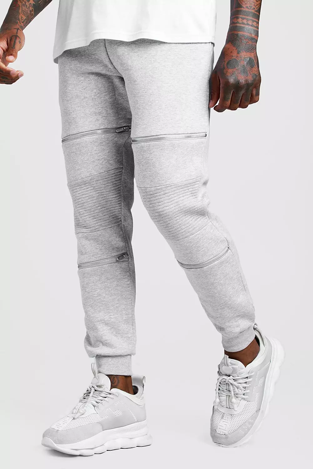 Biker joggers with zippers shop