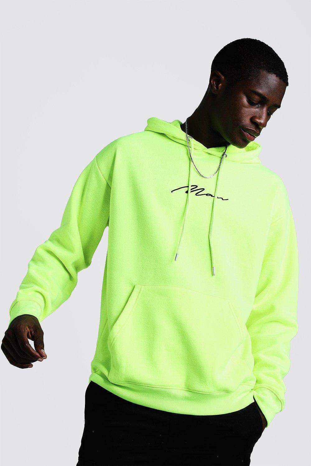 oversized hoodie neon