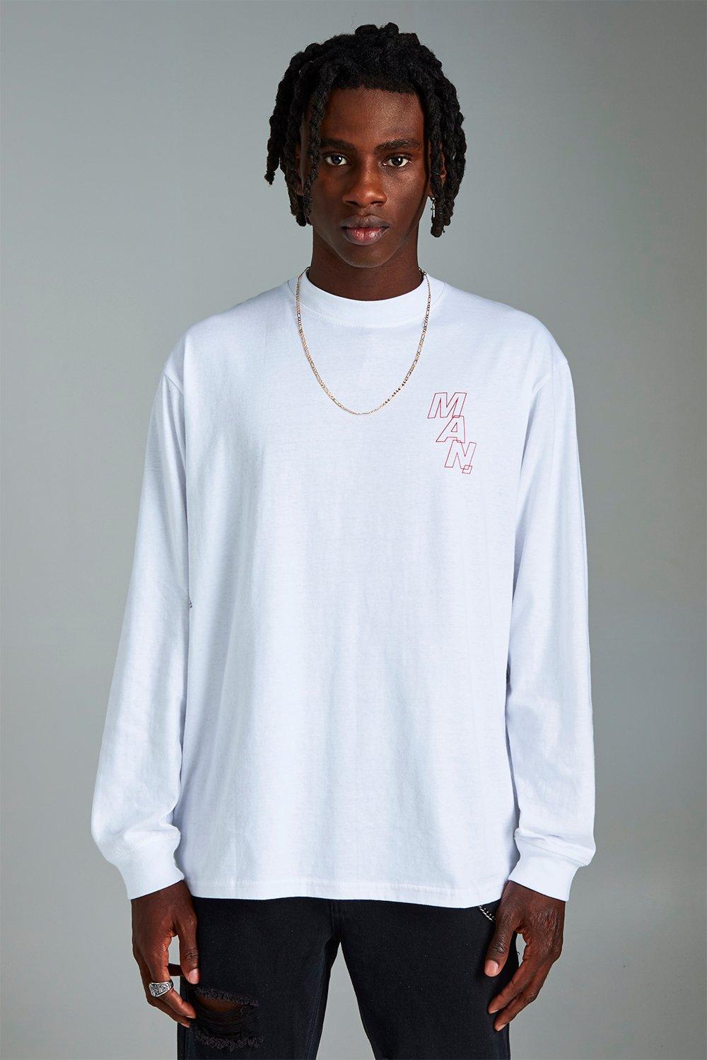 Mens T-Shirts & Vests | Longline & Oversized - boohooMAN UK