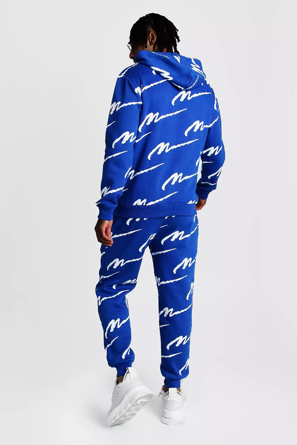 All Over Man Print Hooded Tracksuit | boohooMAN UK