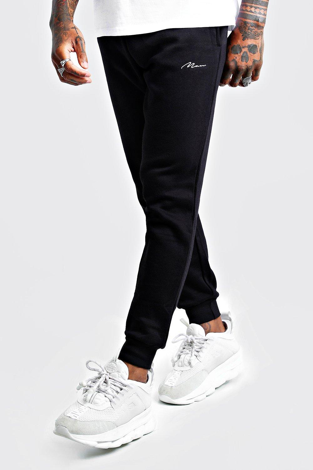 boohooman black joggers