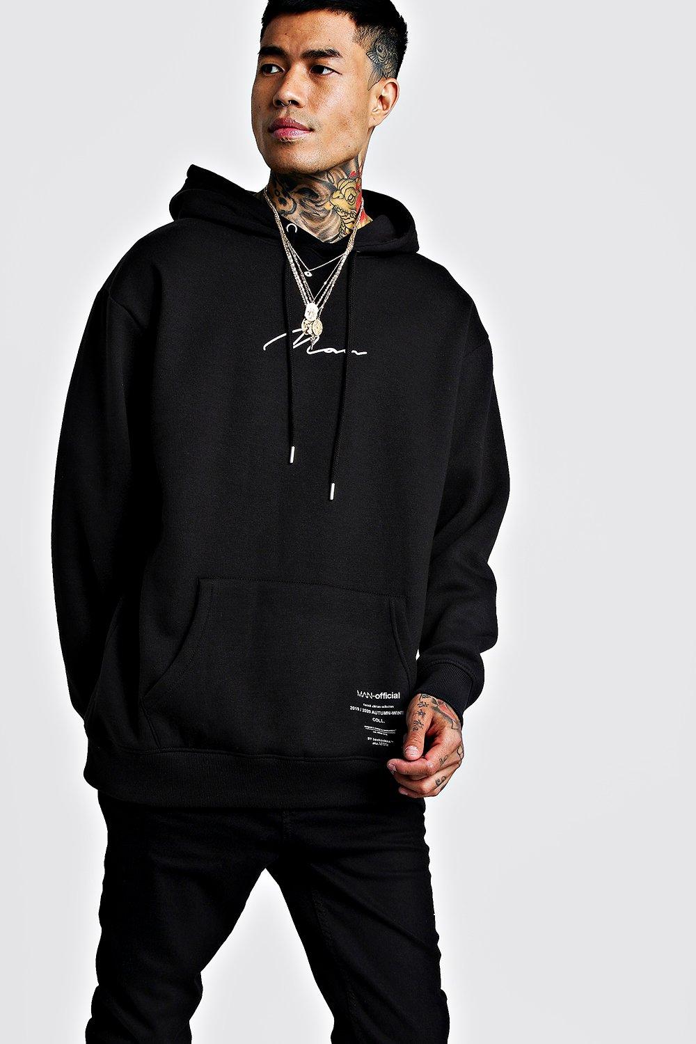 loose black hoodie