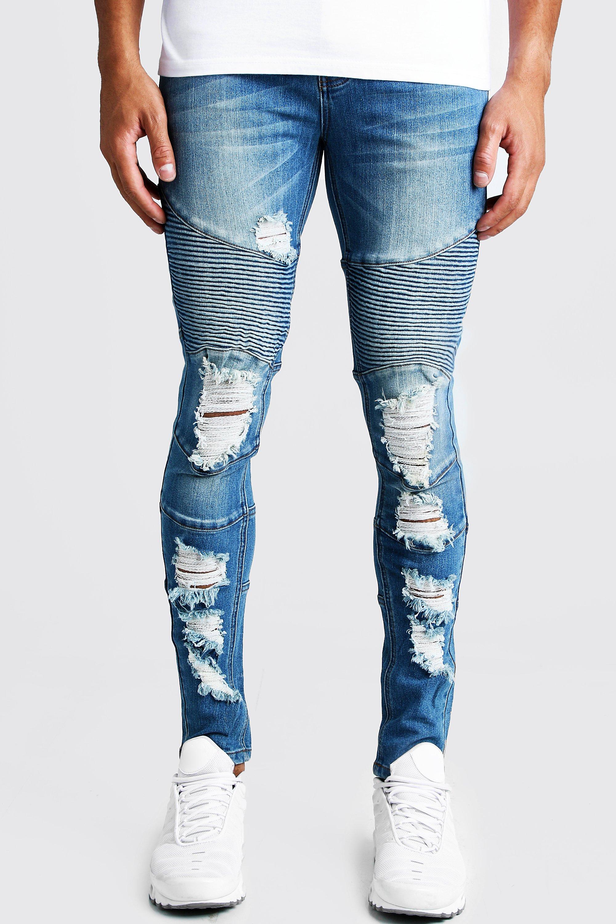 boohooman biker jeans
