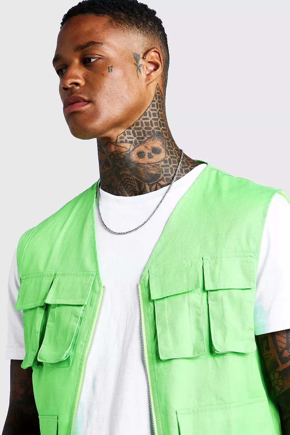 Neon green utility vest store