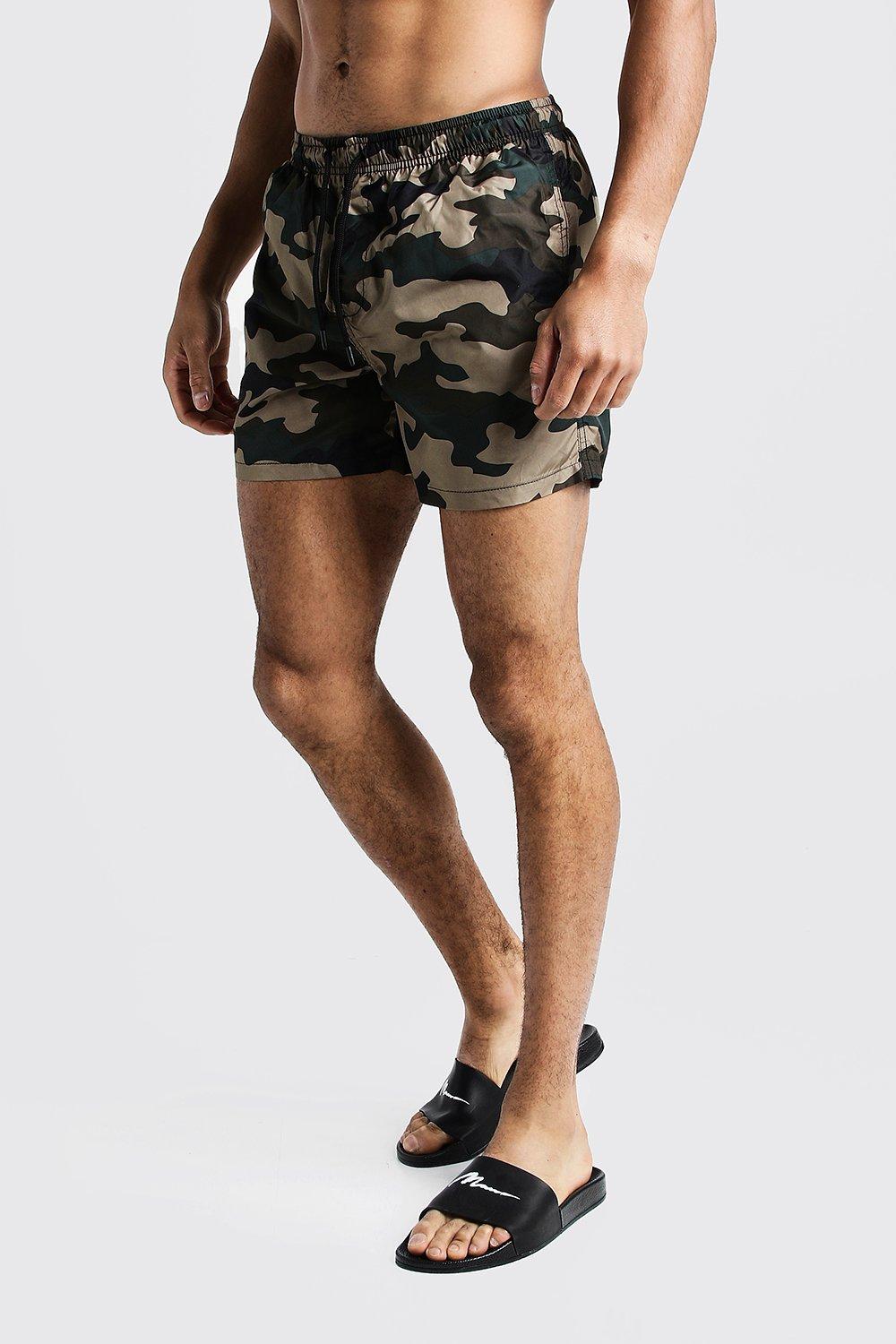 camouflage swim shorts