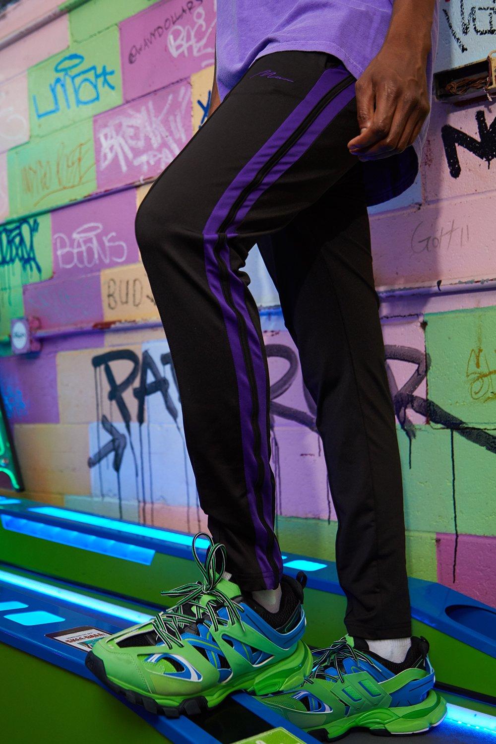 boohoo man black joggers