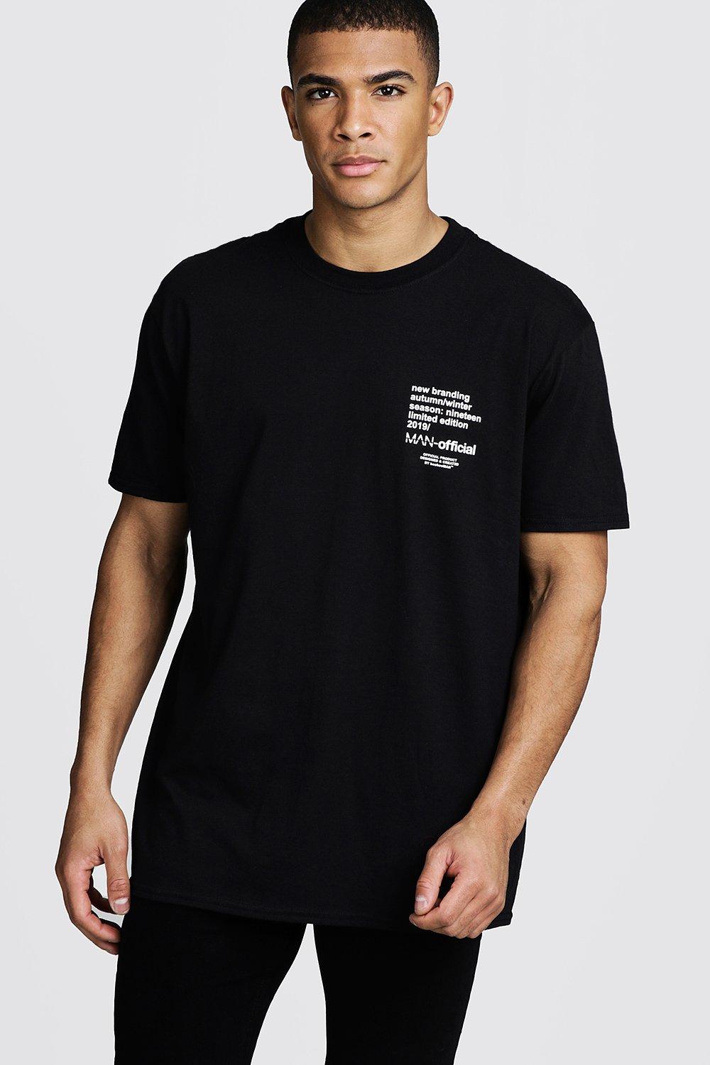 Oversized Man Limited Edition Printed T Shirt Boohooman