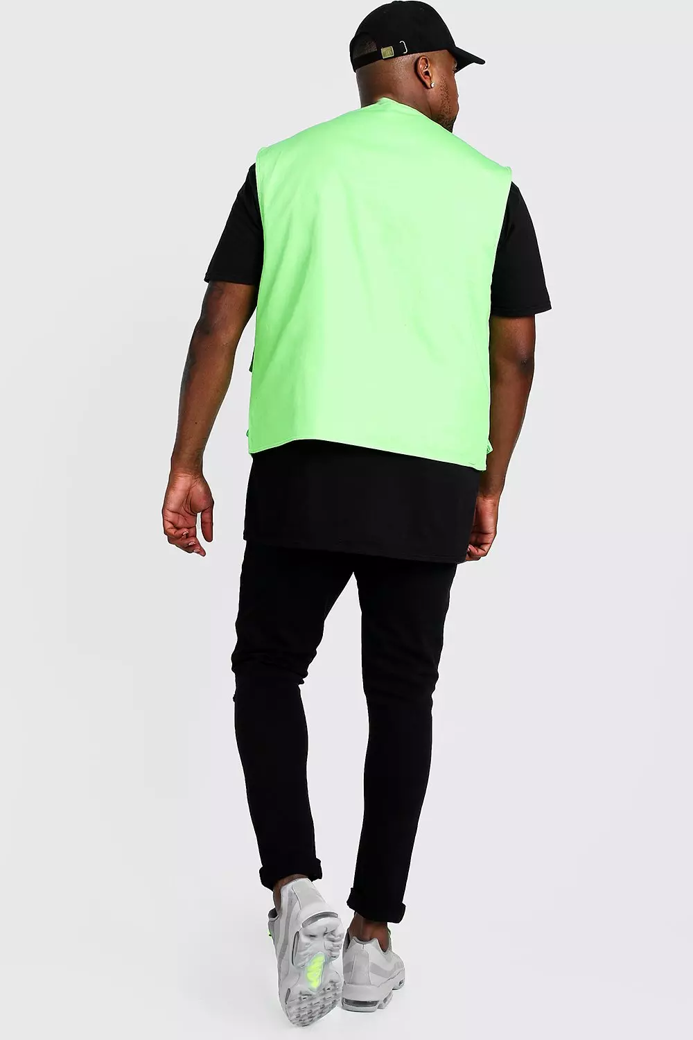 Big & Tall Pocket Detail Utility Vest | boohooMAN USA