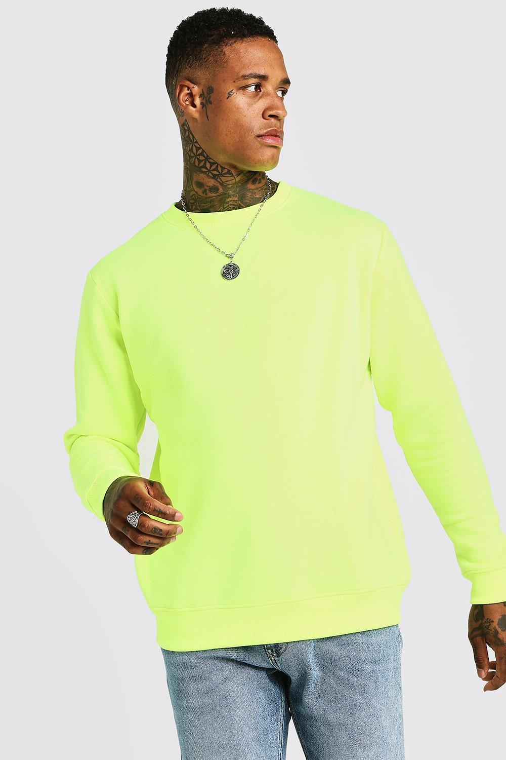 neon green sweater